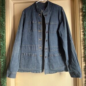 Faconnable Women’s Classic Blue Denim Jacket